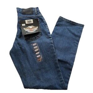 Harley Davidson Women’s Straight Leg Jeans Size 4 Blue Classic Denim NWT